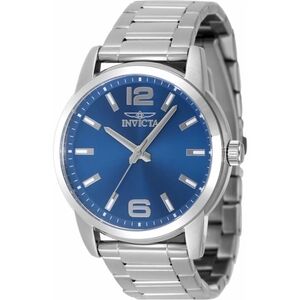 Invicta Silver and Blue Watch 47mm